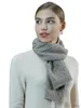 LONGMING Kasjmier Sjaals voor Ladie Dames Gebreide Wrap Sjaals 100% Merinowol Winter Mannen Scraf Warme Herfst Luxe Uitlaat 240111