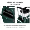PGM 여성 골프 가방 숨겨진 레버 볼 방수 마이크로 화이버 4 휠은 수평으로 밀어 넣을 수 있습니다 240126