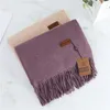 Imitation Wool Shawls Fashion Female Pashmina Scarves Oversized Keep Warm Wraps Scarf Women Thickening Cashmere Winter Scarfs 240111