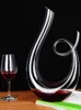 1500 ml Wine Decanters Carafe Set Luxury Handmade Crystal Red Brandy Champagne Glasses Decanter Bottle Jug Pourer Aerator 240127