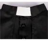 Qnpqyx Trench Płaszcze Średniowieczny kostium kapłan Kościół katolicki religijny rzymski piec pastor pastor ojciec kostiumy masowe misyjne szata duchowieństwa