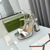 Fashion luxury women shoes sandals Leather High heeled Dress Show Shoes Lady Wedding Party Club Metal 8.5CM Sexy High Heels big size