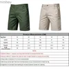 Men's Shorts Men Shorts Summer bawełniany elastyczna talia swobodny klasyczny Fit Business Half Pants Enter Khaki Chino Shorts Streetwear Beach Shorts 240227