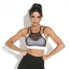 Women's Tanks Gymdolphins 2024 Summer Black Mesh Spliced White Sports Bra For Women High Quality Yoga Fitness Camisole Casual Tank Top