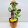 Brinquedos de pelúcia elétricos cactus mãe e filho dança gravação resposta cantando conversa cactus recheado brinquedos de pelúcia 240111