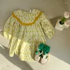 Vestidos de niña Primavera Niñas Algodón Casual Tulipán Vestido Bebé Suelto Manga larga