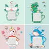 1st 3D Switch Stickers Cartoon Children Room Decoration Washable Lysande Light Animal Onoff Wall Sticker för hushåll 240111