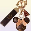 Mouse Design Car Keychain Favor Sac de fleurs Pendants Charm Bijoux de bijoux Holder pour les hommes Gift Fashion Pu Leather Animal Key Chain 6180940