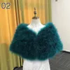 Ostrich Fur Shawls Elegant Feather Coats Wedding Boleros Bridal Wrap Jackets Party Evening Dresses Cloak Scarf 240111