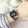 Zegarek na rękę F91W cyfrowe dla mężczyzn Kobiety wielofunkcyjny alarm elektroniczny zegar zegar zegarowy zegarki ze stali nierdzewnej Stopwatch Stopwatch zegarki