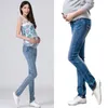 Denim Jeans Mutterschaft Hosen Für Schwangere Frauen Kleidung Vintage Bauch Bleistift Hohe Taille Hose Schwangerschaft 240111