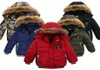 Куртки для маленьких мальчиков 26 лет, русская зимняя куртка с капюшоном, толстый теплый пух для детей039s, верхняя одежда, меховые штормовые пальто, детские Clo4679146