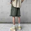 Men's Shorts Star Patchwork Shorts Men Vintage Denim Summer Basic Simple All-match Hot Sale High Waist Leisure Ulzzang Streetwear Chic Shortsephemeralew