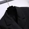 Blazer kadınlar bahar moda kadın giyim takım elbise etek ceket kemer bel ince takım kadınlar blazer uzun kat siyah blazers 240112