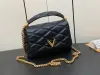 10A مرآة جودة GO-14 Lambskin Designer Bag Woman Woman Leather Leather Crossbody Bag Bag Bags With Box L251