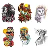 Owl Tattoo Sticker Water Transfer Waterproof Set with Simulated