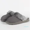 Vrouwen Australië Winter Indoor Slippers 100% Echt Leer Warme Thuis Schoenen Pantoffels Dames Unisex Katoen Slippers EUR 34-45