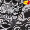 Punkowe łatki żelaza na ubrania designerka czaszka haft na zewnątrz parche bordado para ropa termoadesive rock rock kurtka