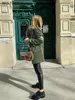 Wotwoy Autumn Winter Overdimensionerade läderjackor Kvinnor Turned Collar Casual Blazers Female Green Pink Basic Outterwear Coat 240112