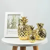 Golden Ceramic Pineapple Storage Jar Nordic Aromatherapy Candle Storage Container Desktop Decor Candy Sugar Organizer Crafts 240111