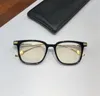 Nouveau design de mode lunettes optiques carrées 8257 cadre de planche d'acétate de forme classique style simple et populaire avec étui en cuir lentille claire