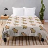 Blankets Capybara Throw Blanket Lace Camping Velour Fuzzy