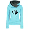 Mode Kat Dow Poot Gedrukt Vrouwen Hoodies Herfst Lente Casual Harajuku Lange Mouw Capuchon Streetwear Vrouwelijke Sweatshirt S-3XL 240112