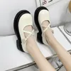 Dress Shoes Ladies 2024 Fashion Mary Janes Women's High Heels Summer Casual Pumps Women Pearl Buckle Strap Square Heel