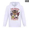 Pullover FNAF Kids Hoodie 2023 Five Night at Freddys Fashion New Print Baby Girls Boys Costume Casual Cotton Long sleeved ClothesL2401