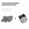 HappyFlute Bamboo Charcoal Baby-Windeleinlagen, 2 Schichten Mikrofaser, 2 Schichten Mikrofaser-Einsatz, Windeleinlage 240111