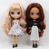 Icy DBS Blyth Doll 16 BJD Joint Body 30cm naken Vit Skin Tan Dark Special Price Girls Random Eyes Colors 240111