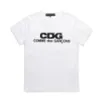 Designer TEE Com Des Garcons PLAY HEART LOGO PRINT T-SHIRT TEE BLEU MARINE Unisexe Japon Meilleure Qualité Taille EURO