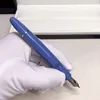 Novo luxo Msk-149 pistão enchimento clássicos caneta fonte azul preto resina e 4810 nib escritório canetas de tinta escrita com número de série