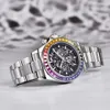 PAGANI SIGN Colorful Men s Fully Automatic Mechanical Multi Functional Hollow Steel Waterproof Watch