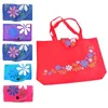 Storage Bags Eco Friendly Shopping Bag Oxford Cloth Eco-Friendly Bougainvillea Folding Creative Collection