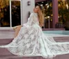 Maternity Dresses Pregnancy Tulle Long Robe Loose Lace Dress Solid White Black Maxi For Po Shoot VNeck Baby Showers2369674