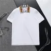 Męska koszulka polo moda moda męska T-shirt luksusowy kołnierz polo oddychający Top Summer Business Shirt azjatycki rozmiar m-xxxl