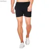 Men's Shorts Mens Summer Shorts 2020 Elastic Drstring Casual White Black Shorts Streetwear Jogger Gym Running Shorts 240226