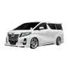 2015-2018y Toyota Alphard modificado ROWEN Wolf barras dianteiras e traseiras lábio dianteiro spoiler dianteiro cauda de mandíbula de fibra de carbono Spoiler dianteiro Kits de carroceria Spoiler divisor dianteiro Pára-lamas