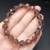 Link Bracelets Natural Faceted Clear Quartz Bracelet Crystal Reiki Healing Stone Fashion Fengshui Jewelry Gift For Women 1pcs