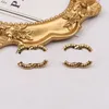 Boucles d'oreilles mixtes de marque de luxe avec lettres de marque célèbres pour femmes célèbres, clous à double lettre, style rétro simple, bijoux de fête de mariage, argent S925
