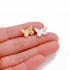 Charms 304 Stainless Steel Butterfly Insect Pendants For Diy Necklace Bracelet Accessories Jewelry Making Findings 15x12mm 1PC