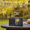 Radio Runus J116 Am/fm/sw 9 Band Portable Radios Receiver 12/24 H Time Display Digital Radio Alarm Clock Sleep Backlight 2 Aa Battery