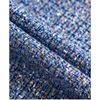 Cappotti di tweed Autunno Giacca da donna Top corto Cappotto corto Bottoni girocollo di alta qualità Capispalla blu Abbigliamento 240112