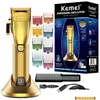 Hårtrimmer Kemei Professional Mens Electric Beard Rechargeble Set 230715 Drop Delivery DHJ3Z