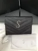 Lyxdesigner läder kaviar cassandre plånbok kvinnors passhållare mynt plånböcker med lådan plånbok fickmens nyckel plånböcker arrangör korthållare resekopp