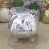 Керамическая золотая свинья-копилка, креативное милое креативное украшение для дома, копилка для детей, копилка, пробка для копилки LL
