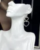 Boucles d'oreilles en alliage de cuivre surdimensionné pour femmes, gouttes d'oreilles décorées en Zircon, bijoux à la mode attrayants pour femmes, dernière collection