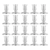 Bougeoirs 20 pièces Base électronique argent Table décor support bougeoirs support joli bâton en plastique chandelier bureau électroménager