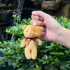 Urso de pelúcia chaveiros de pelúcia bonito pequeno urso de pelúcia pingente boneca chaveiro atacado para sacos chaves do carro presentes para crianças meninos meninas